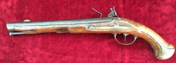 Danish Military Model 1772 Heavy Dragoon Flintlock Holster Pistol.  Ref 3011..